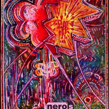 Dessin intitulée "doch so hell und wü…" par Norman Ocko Bates, Œuvre d'art originale, Stylo à bille