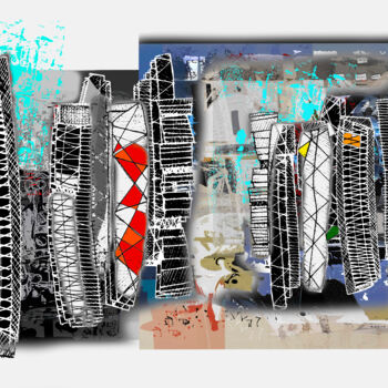 Digital Arts με τίτλο "york" από Normandiaart, Αυθεντικά έργα τέχνης, Ψηφιακή ζωγραφική