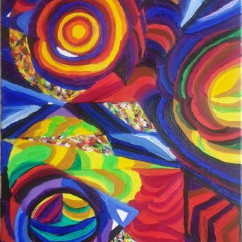제목이 "Les couleurs chatoy…"인 미술작품 Nororaja Peinturalhuile로, 원작, 기름 나무 들것 프레임에 장착됨