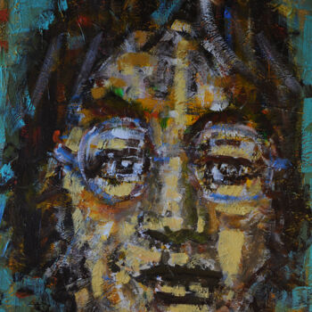 Картина под названием "Mr John" - Nos.Ph, Подлинное произведение искусства, Акрил Установлен на Деревянная рама для носилок