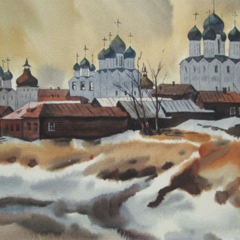 绘画 标题为“Ростов Великий.jpg” 由Носов Фёдор, 原创艺术品