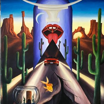 Pintura titulada "The Easy Road" por Wilton Machado Neves, Obra de arte original, Oleo