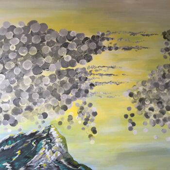 Painting titled "Winter is coming" by Noura D.K, Original Artwork, Acrylic
