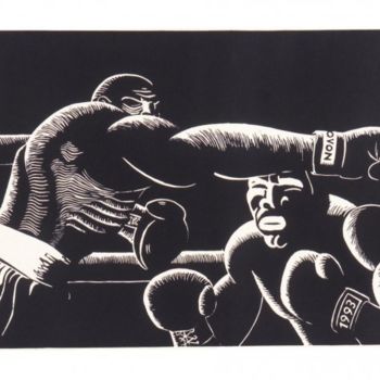 "Everlast" başlıklı Baskıresim Marcelo Novo tarafından, Orijinal sanat, Linocut