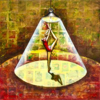 Peinture intitulée "DANCING LIGHT" par Marcelo Novo, Œuvre d'art originale, Acrylique