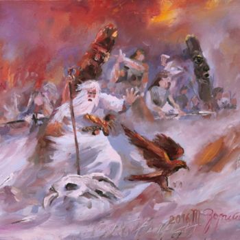 Painting titled "Release" by Tatyana Zorina, Original Artwork, Oil