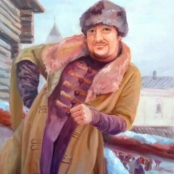 Painting titled "Tobol" by Tatyana Zorina, Original Artwork, Oil