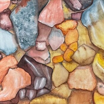 绘画 标题为“Red Rocks” 由Nancy Riedell, 原创艺术品, 水彩