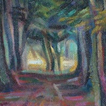 Painting titled "The Forest" by Nsamojlova, Original Artwork