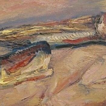 Painting titled "Fish" by Nsamojlova, Original Artwork, Oil