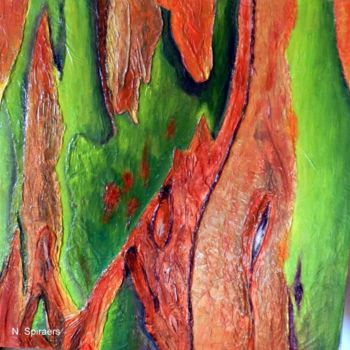 Pintura intitulada "Eucalyptus Gomme du…" por Nicole Spiraers, Obras de arte originais, Acrílico
