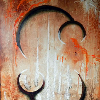 Painting titled "Tu es mon autre" by Nicole Spiraers, Original Artwork, Acrylic Mounted on Wood Stretcher frame