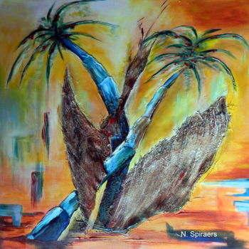 Pintura intitulada "Cap Vert 1" por Nicole Spiraers, Obras de arte originais, Acrílico