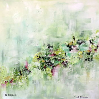 Painting titled "Un air de printemps…" by Nicole Spiraers, Original Artwork, Acrylic Mounted on Wood Stretcher frame