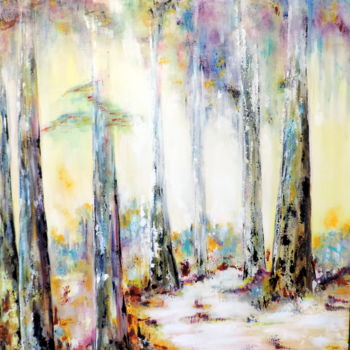Картина под названием "Matin Clair" - Nicole Spiraers, Подлинное произведение искусства, Акрил Установлен на Деревянная рама…