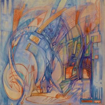 Peinture intitulée "le-fleau-en-osculta…" par Nuage 40, Œuvre d'art originale