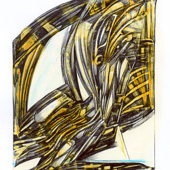 Desenho intitulada "L'arrière-train sif…" por Nuage 40, Obras de arte originais, Canetac de aerossol