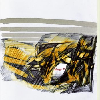 Desenho intitulada "rage dedans" por Nuage 40, Obras de arte originais, Canetac de aerossol
