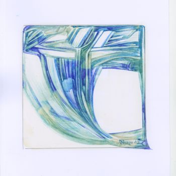 Dessin intitulée "PANTIN À GLACE" par Nuage 40, Œuvre d'art originale, Stylo à bille