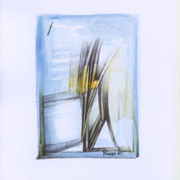 图画 标题为“LIGNES DE FRONT” 由Nuage 40, 原创艺术品, 圆珠笔