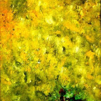 Painting titled "cielo amarillo" by Numa Caballero, Original Artwork