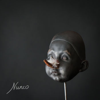 Skulptur mit dem Titel "Plume" von Nunco, Original-Kunstwerk