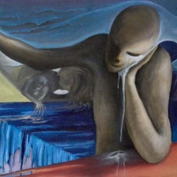 Pintura intitulada "Triste Distância" por Hugonunes, Obras de arte originais