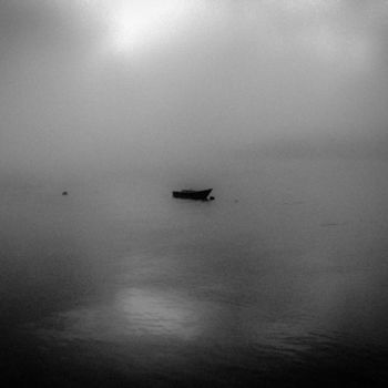 Photography titled "the lonely boat" by Walkingsea, Original Artwork