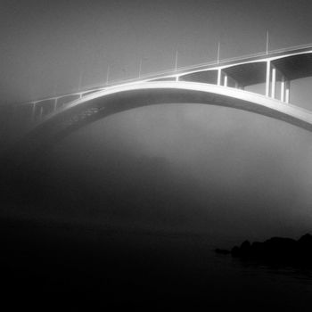 摄影 标题为“foggy bridge...” 由Walkingsea, 原创艺术品