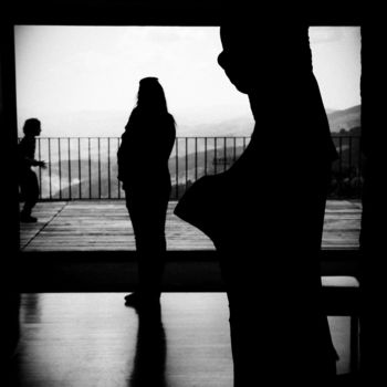 Fotografia intitolato "restaurant shadows.…" da Walkingsea, Opera d'arte originale