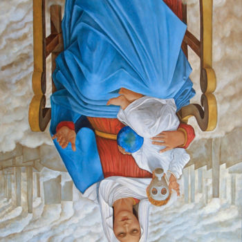 Pittura intitolato "Notre Dame du PM -…" da Nunzio Capece, Opera d'arte originale, Olio