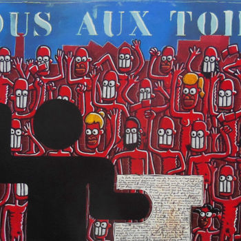 Картина под названием "Allons tous aux toi…" - Nuocman, Подлинное произведение искусства, Акрил