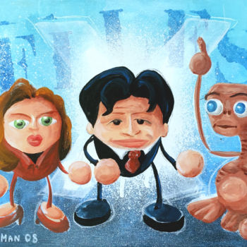 Painting titled "XFiles" by Nuocman, Original Artwork