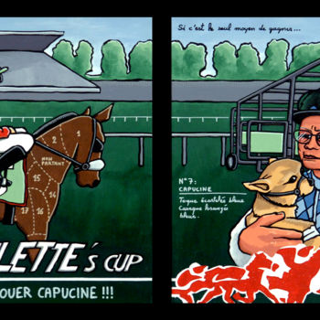 Peinture intitulée "Paulette's Cup" par Nuocman, Œuvre d'art originale