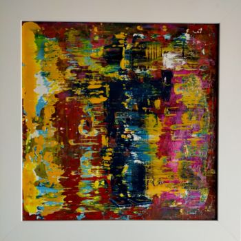 Painting titled ""301 colores"" by Brus Sauri, Original Artwork, Enamel Mounted on Wood Panel