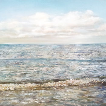Malarstwo zatytułowany „a-quiet-sea-72-100x…” autorstwa Shany, Oryginalna praca