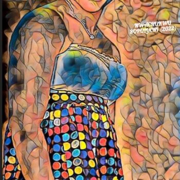 Digital Arts titled "Monica" by Nwachukwu Sopuluchi, Original Artwork, Digital Painting