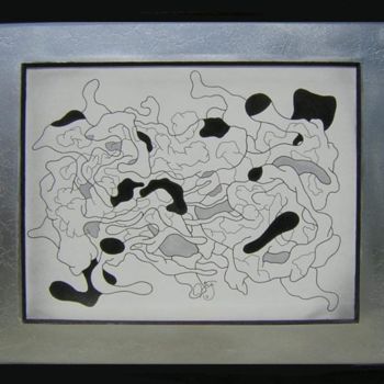 Painting titled "abstraction totale" by Nyko, Original Artwork