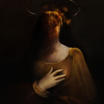 Digital Arts titled "Saint" by Vince D, Original Artwork, Digital Painting