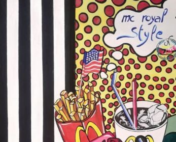 Pittura intitolato "Mc royal style" da Nyla, Opera d'arte originale, Acrilico