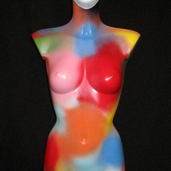 Sculpture intitulée "Olympe" par Nyls  Eliot, Œuvre d'art originale, Acrylique
