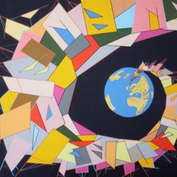 Peinture intitulée "L'envolée" par Nyls  Eliot, Œuvre d'art originale, Acrylique