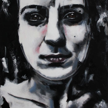 Картина под названием "Katia (PORTRAIT SER…" - Nymira Gray, Подлинное произведение искусства, Акрил