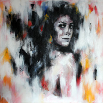 Schilderij getiteld "Zuto (COLOR SERIES)" door Nymira Gray, Origineel Kunstwerk, Acryl