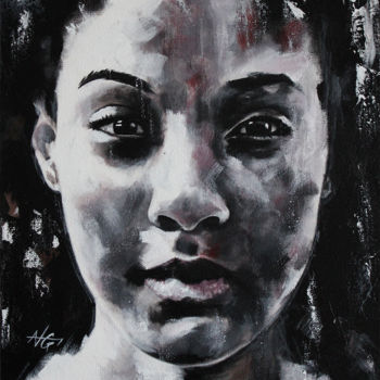 Peinture intitulée "Erica (PORTRAIT SER…" par Nymira Gray, Œuvre d'art originale, Acrylique