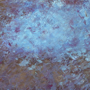 Peinture intitulée "Vision bleue divine" par Nyna Loupiac, Œuvre d'art originale