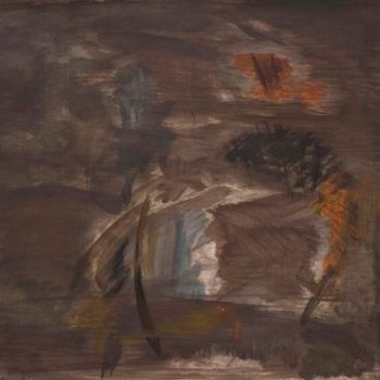 Peinture intitulée "Evocation de l'oise…" par Nyna Loupiac, Œuvre d'art originale, Huile