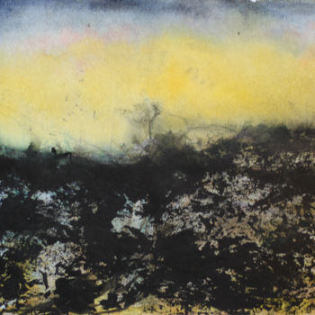 Картина под названием "Fukushima s'éveille" - Nyna Loupiac, Подлинное произведение искусства, Акварель