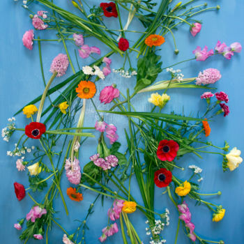 Photography titled ""Carpet flowers ( B…" by Natalia Zavialova, Original Artwork, Digital Photography