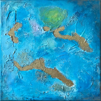 Painting titled "Earth Abstract Pain…" by Olga Chernetsova, Original Artwork, Acrylic